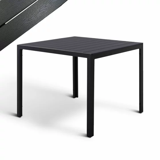 Set Masa De Gradina Viking 90 + 2 Scaune Pliabile Pia 10492, 90x90x74 cm, Metal/Lemn Artificial picture - 7