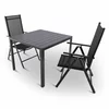 Set Masa De Gradina Viking 90 + 2 Scaune Pliabile Pia 10492, 90x90x74 cm, Metal/Lemn Artificial picture - 2