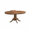 Set Masa Extensibila Caviaso + 4 Scaune Benoni, 120-160x120x76 cm, Lemn/Furnir, Nuc picture - 3