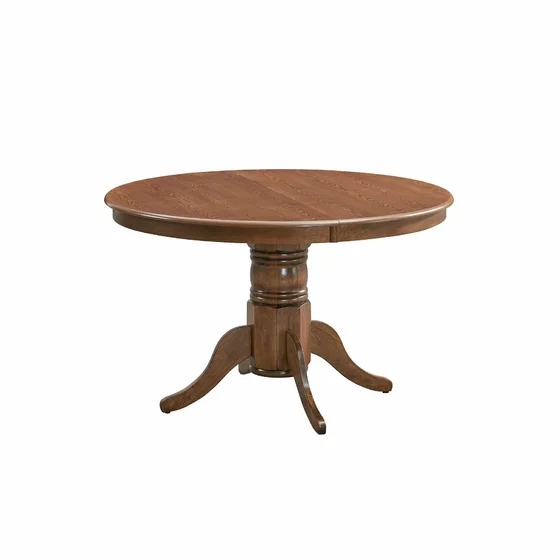 Set Masa Extensibila Caviaso + 4 Scaune Benoni, 120-160x120x76 cm, Lemn/Furnir, Nuc picture - 2