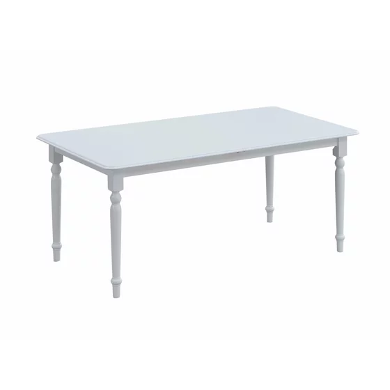 Set Masa Extensibila Clover, 160-200x90x76 h cm + 4 Scaune Capri, Lemn/MDF, Alb picture - 3