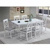 Set Masa Extensibila Clover, 160-200x90x76 h cm + 6 Scaune Haris, Lemn/MDF, Stejar Bianco picture - 1