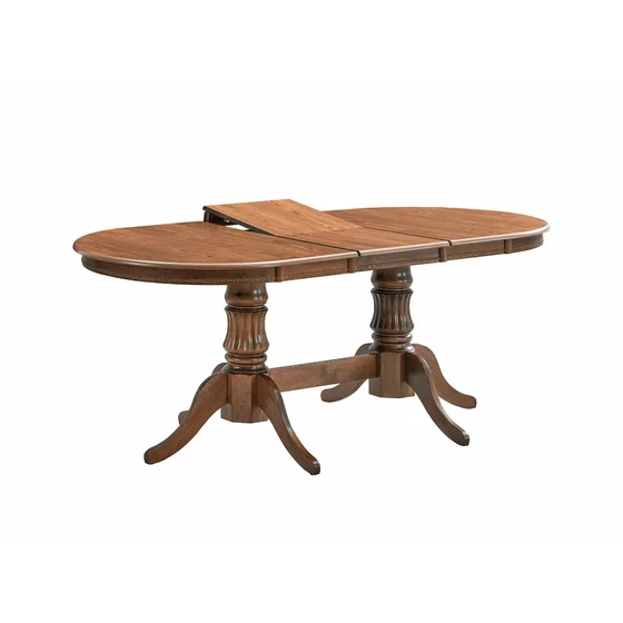 Set Masa Extensibila Nice + 6 Scaune Benoni, 150-190x90x76 cm, Lemn, Nuc picture - 2