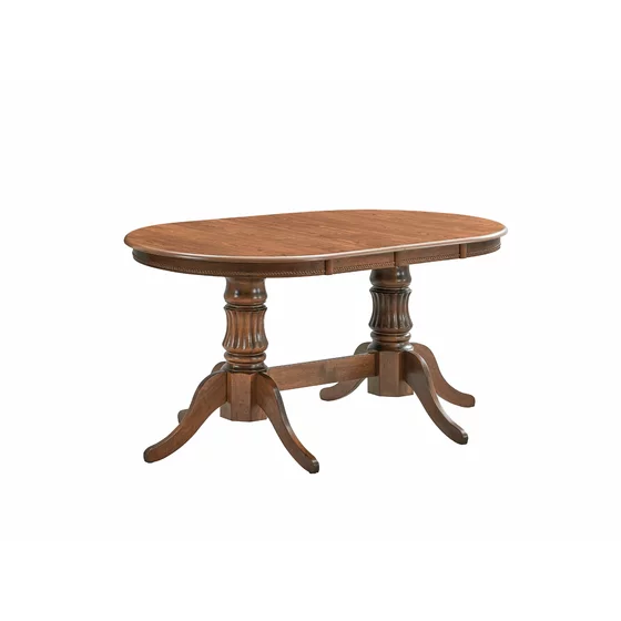 Set Masa Extensibila Nice + 6 Scaune Benoni, 150-190x90x76 cm, Lemn, Nuc picture - 3