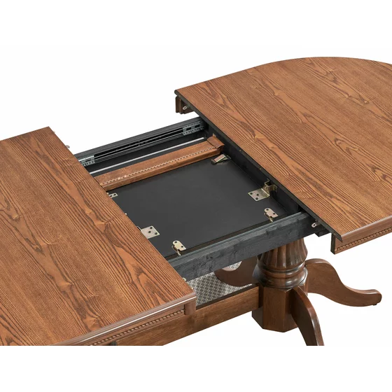 Set Masa Extensibila Nice + 6 Scaune Benoni, 150-190x90x76 cm, Lemn, Nuc picture - 4