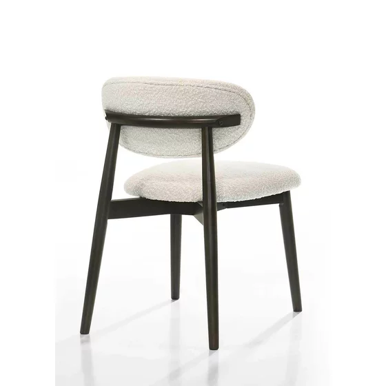 Set Masa Rotunda Kenji + 4 scaune Vania, Ø120x75.5 cm, Lemn/MDF/Furnir, Wenge picture - 3