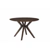 Set Masa Rotunda Kenji + 4 scaune Vania, Ø120x75.5 cm, Lemn/MDF/Furnir, Wenge picture - 4