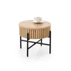 Set Masute de Cafea Hagen 25003, Ø67x40 cm + 50x36 cm, Metal/MDF, Negru/Natur picture - 3