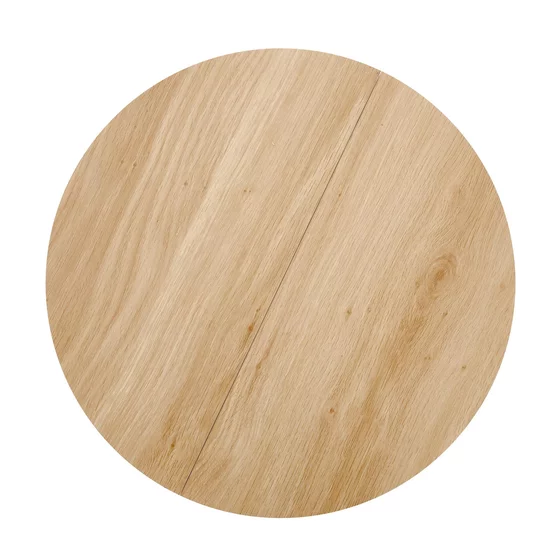 Set Masute de Cafea Hagen 25003, Ø67x40 cm + 50x36 cm, Metal/MDF, Negru/Natur picture - 4