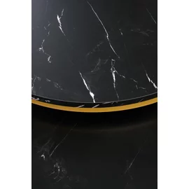 Set Masute de Cafea Parla Negru Marmura/Auriu
