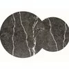 Set Masute Shelby 210, Ø80X48 cm + Ø48x42 cm Metal/MDF Laminat, Negru/Negru Marmura picture - 2