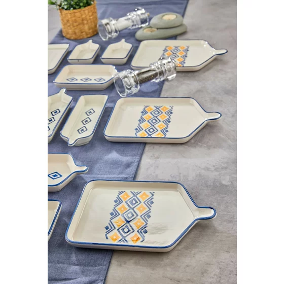 Set Mic Dejun (14 bucati) Ivory-452PTR1202, Ceramica, Multicolor picture - 2