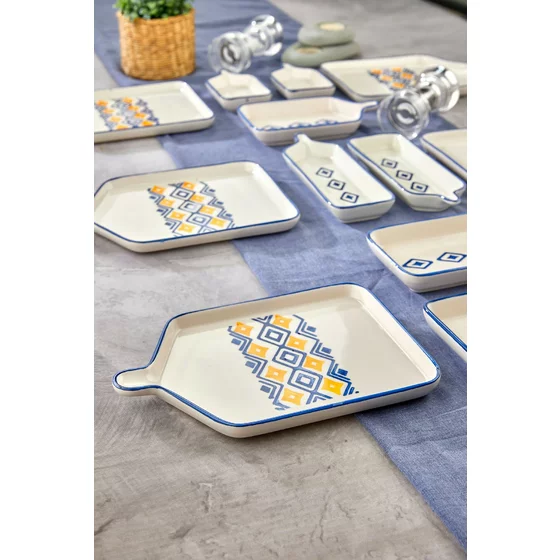 Set Mic Dejun (14 bucati) Ivory-452PTR1202, Ceramica, Multicolor picture - 4