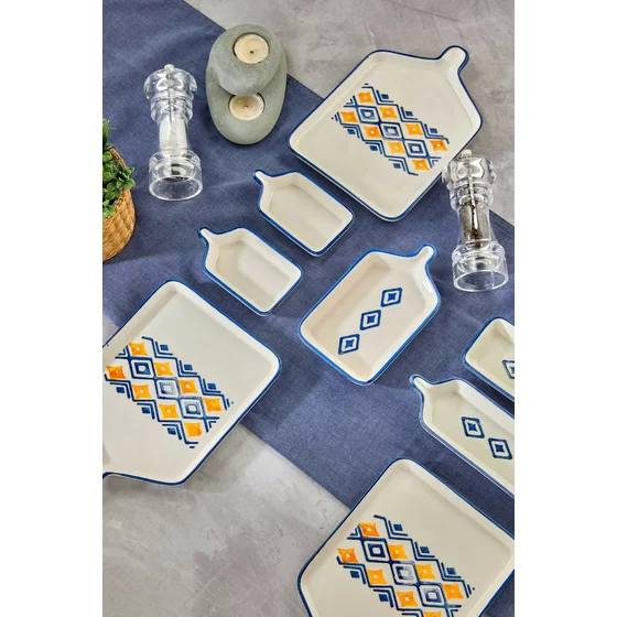 Set Mic Dejun (14 bucati) Ivory-452PTR1202, Ceramica, Multicolor picture - 11