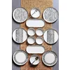 Set Mic Dejun (14 bucati) Ivory-MCH09905, Ceramica, Negru/Alb picture - 1