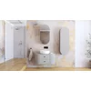 Set Mobilier de Baie HOF100, Masca Chiuveta + Dulap Oglinda + Dulap Suspendat,  Front MDF, Casmir picture - 1