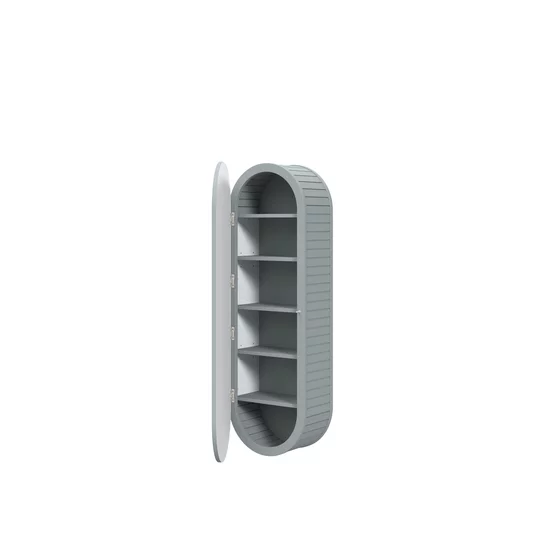 Set Mobilier de Baie HOF100, Masca Chiuveta + Dulap Oglinda + Dulap Suspendat,  Front MDF, Fiord picture - 5