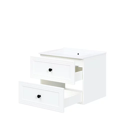Set Mobilier de Baie HOF101A, Masca Chiuveta + Dulap Oglinda +  2 x Dulap Suspendat,  Front MDF, Alb picture - 4