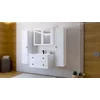 Set Mobilier de Baie HOF101B, Masca Chiuveta + Dulap Oglinda +  2 x Dulap Suspendat,  Front MDF, Alb picture - 3