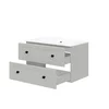 Set Mobilier de Baie HOF101B, Masca Chiuveta + Dulap Oglinda +  2 x Dulap Suspendat,  Front MDF, Casmir picture - 4