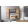 Set Mobilier de Baie HOF102B, Masca Chiuveta + Dulap Oglinda + 2 x Dulap Suspendat,  Pal Melaminat, Stejar Auriu picture - 2