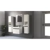 Set Mobilier de Baie HOF103A, Masca Chiuveta +  Oglinda + 2 x Dulap Suspendat,  Pal Melaminat, Alb Mat picture - 2