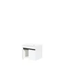 Set Mobilier de Baie HOF103A, Masca Chiuveta +  Oglinda + 2 x Dulap Suspendat,  Pal Melaminat, Alb Mat picture - 6