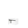 Set Mobilier de Baie HOF103B, Masca Chiuveta +  Oglinda + 2 x Dulap Suspendat,  Pal Melaminat, Alb Mat picture - 5