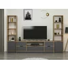 Set Mobilier de living, Elina - 8607,  270x35x180 cm, Pal Melaminat, Antracit/Stejar picture - 1