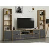 Set Mobilier de living, Elina - 8607,  270x35x180 cm, Pal Melaminat, Antracit/Stejar picture - 3