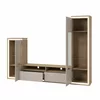 Set Mobilier Living Adore Cu Sistem de Iluminat, 270x41x201 cm, Pal Melaminat, Stejar Oil/Casmir picture - 2