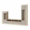 Set Mobilier Living Adore Cu Sistem de Iluminat, 270x41x201 cm, Pal Melaminat, Stejar Oil/Casmir picture - 3