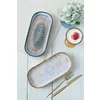 Set Platouri(2 bucati) Ivory-X00017290, Ceramica, Albastru/Alb picture - 4