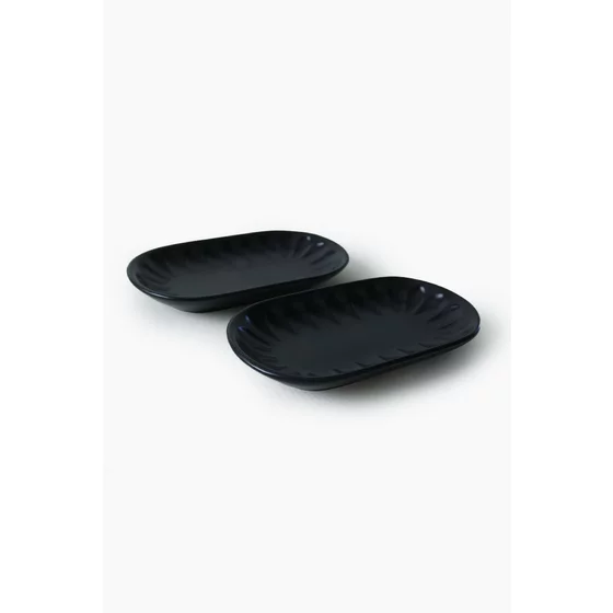 Set Platouri(2 bucati) Ivory-X00017597, Ceramica, Negru picture - 5