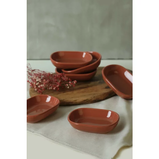 Set Platouri(6 bucati) Ivory-X000161330, Ceramica, Maro picture - 1