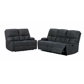 Set Recliner ASTHA 3R+2R, Canapea 3R - 187x94x102, Canapea 2R - 138x94x102 cm, Stofa, Gri