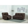 Set Recliner ASTHA 3R+2R, Canapea 3R - 187x94x102, Canapea 2R - 138x94x102 cm, Stofa, Maro picture - 1