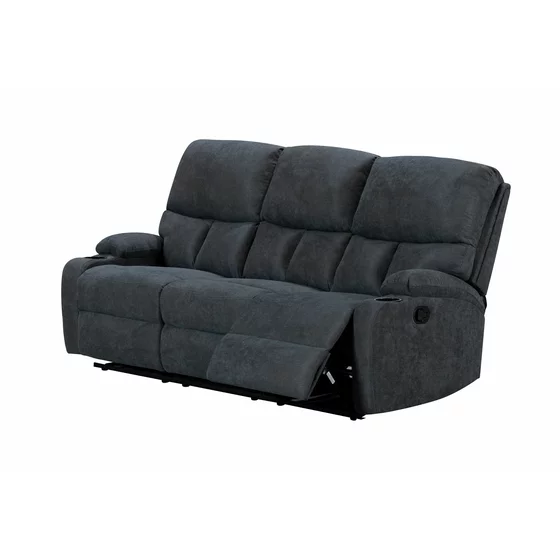Set Recliner ASTHA 3R+2R+1R, Canapea 3R - 187x94x102, Canapea 2R - 138x94x102 cm, Fotoliu - 138x94x102 cm, Stofa, Gri picture - 2