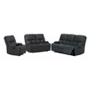 Set Recliner ASTHA 3R+2R+1R, Canapea 3R - 187x94x102, Canapea 2R - 138x94x102 cm, Fotoliu - 138x94x102 cm, Stofa, Gri picture - 1