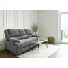 Set Recliner Corey 3L+2L+1L, Canapea 3L - 202x102x94 cm, Canapea 2L - 147x102x94 cm, Fotoliu - 90x102x94 cm, Gri Inchis picture - 2