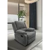 Set Recliner Corey 3L+2L+1L, Canapea 3L - 202x102x94 cm, Canapea 2L - 147x102x94 cm, Fotoliu - 90x102x94 cm, Gri Inchis picture - 4