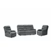 Set Recliner Denton 3L+1R+1R, Canapea 3L - 187x94x103 cm, Fotoliu - 78x94x103 cm, Stofa, Gri picture - 2