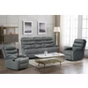 Set Recliner Denton 3L+1R+1R, Canapea 3L - 187x94x103 cm, Fotoliu - 78x94x103 cm, Stofa, Gri picture - 1