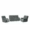Set Recliner Denton 3L+2R+1R, Canapea 3L - 187x94x103 cm, Canapea 2R - 134x94x103 cm, Fotoliu - 78x94x103 cm, Stofa, Gri picture - 3