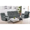 Set Recliner Denton 3L+2R+1R, Canapea 3L - 187x94x103 cm, Canapea 2R - 134x94x103 cm, Fotoliu - 78x94x103 cm, Stofa, Gri picture - 4