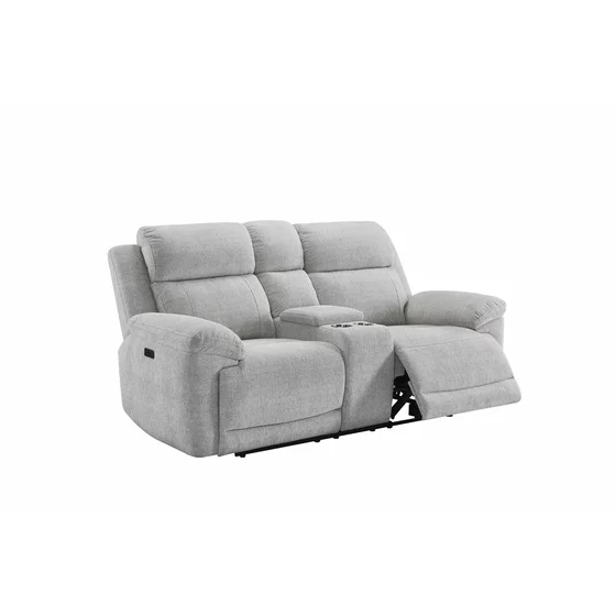 Set Recliner Electric Herbert, 3L+2R+1R, Canapea 3L - 227x97x102 cm, Canapea 2R + Bar - 201x97x102 cm, Fotoliu - 107x94x103 cm, Stofa, Beige picture - 4