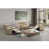 Set Recliner Electric Klause, 2L+1L+1L, Canapea 2L - 151x93x101 cm, Fotoliu 101x93x101 cm, Piele Naturala, Cappuccino picture - 1