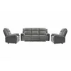 Set Recliner Electric Orso 3RR-1R-1R, Canapea 3RR - 226x94x104 cm,  Fotoliu 1R - 106x96x104 cm, - Stofa/Microfibra - Gri picture - 2