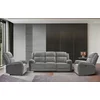Set Recliner Electric Orso 3RR-1R-1R, Canapea 3RR - 226x94x104 cm,  Fotoliu 1R - 106x96x104 cm, - Stofa/Microfibra - Gri picture - 1