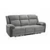 Set Recliner Electric Orso 3RR-1R-1R, Canapea 3RR - 226x94x104 cm,  Fotoliu 1R - 106x96x104 cm, - Stofa/Microfibra - Gri picture - 3